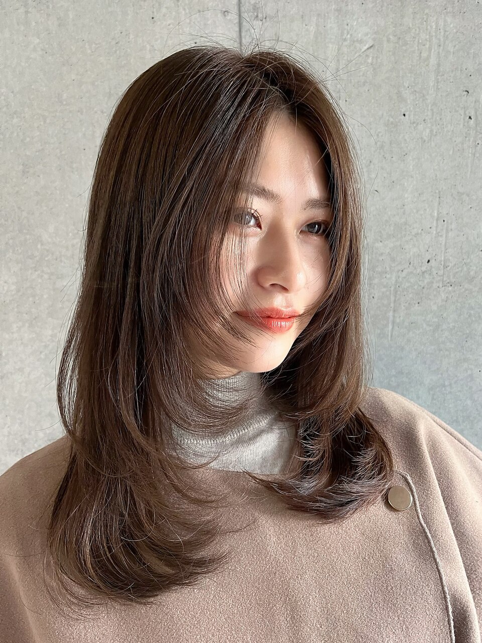 フェミニンロング小顔似合わせカットイメチェンメルティカラー