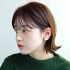オーガニックカラー☆ナチュラルブラウン外ハネボブ