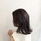 小森谷,黒髪,グレーベージュ,レイヤーロング,前髪パーマe48