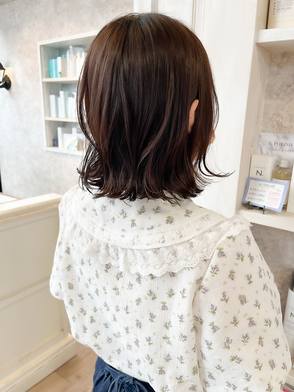 福山人気caaryチョコレートブラウンバッサリイメチェン外はね