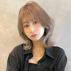 韓国風へア くびれヘア ミルクティーベージュ A1215