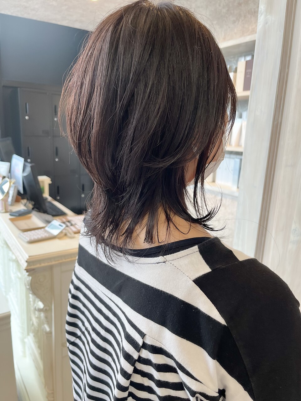 福山人気ウルフレイヤースタイルディープラベンダートレンド