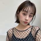 くびれボブ フェイスレイヤー シアーグレージュ