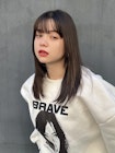 縮毛矯正　ストレート　ロングヘア　ツヤ髪