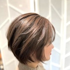 ショートボブ白髪ぼかし30代40代50代60代代官山中目黒恵比寿ボブ