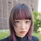 ボブ/インナーカラー/ラベンダーアッシュ/ウルフカット/air榊原