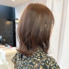 福山人気くびれミディ美髪マロンベージュ大人かわいい冬ヘア小顔