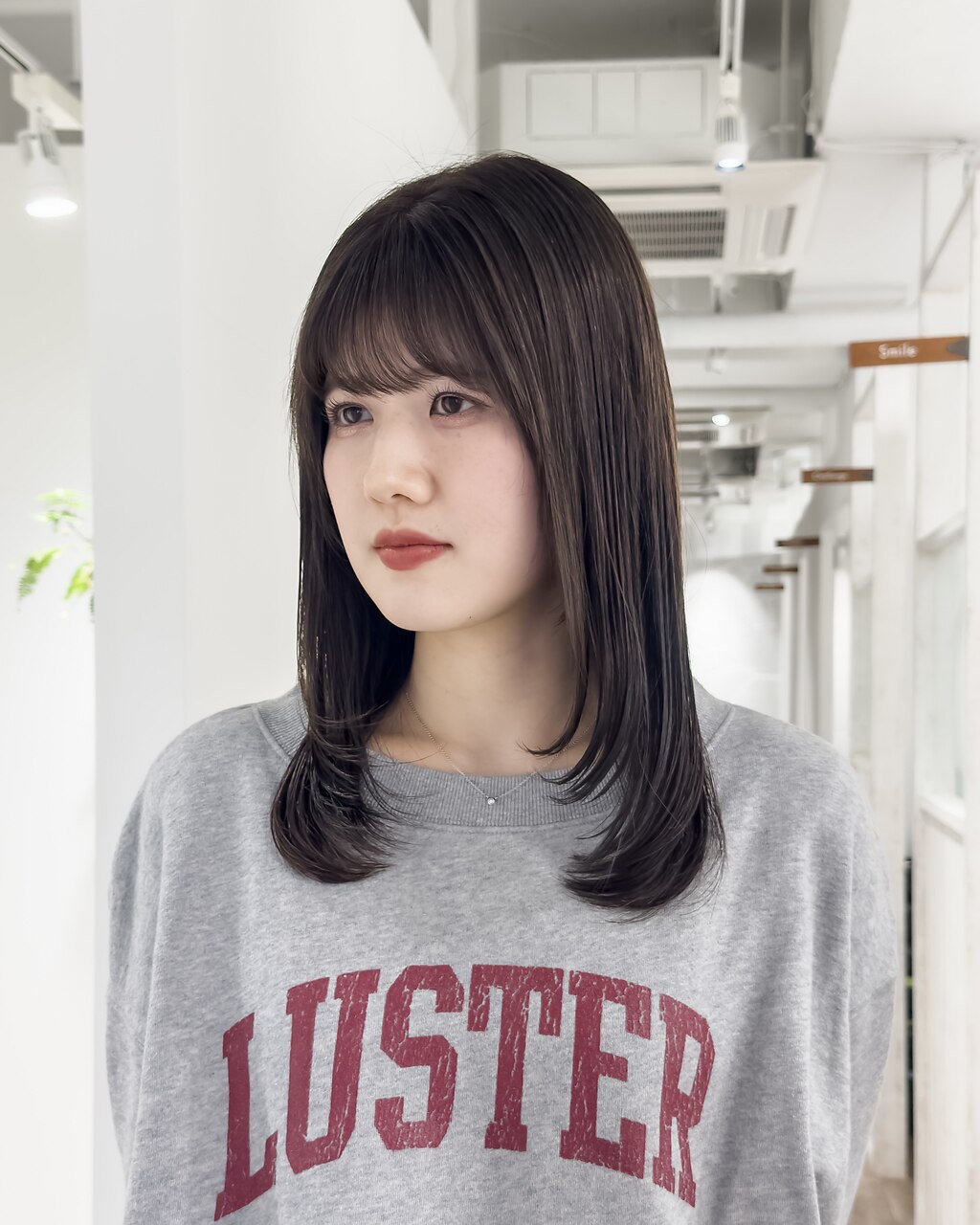 セミロング / ザクザクレイヤー / ラベンダーアッシュ