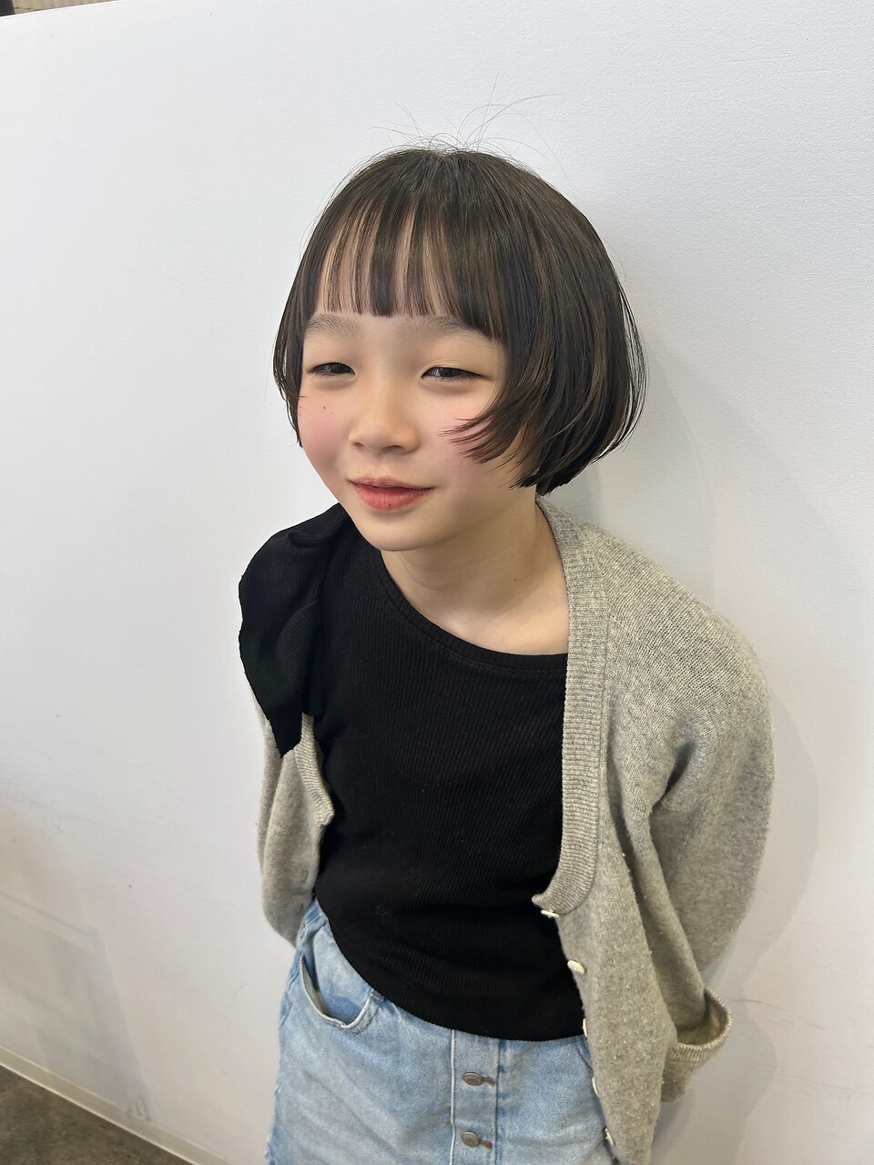 【EDAME】キッズカットもおしゃれ顔まわりカットショート
