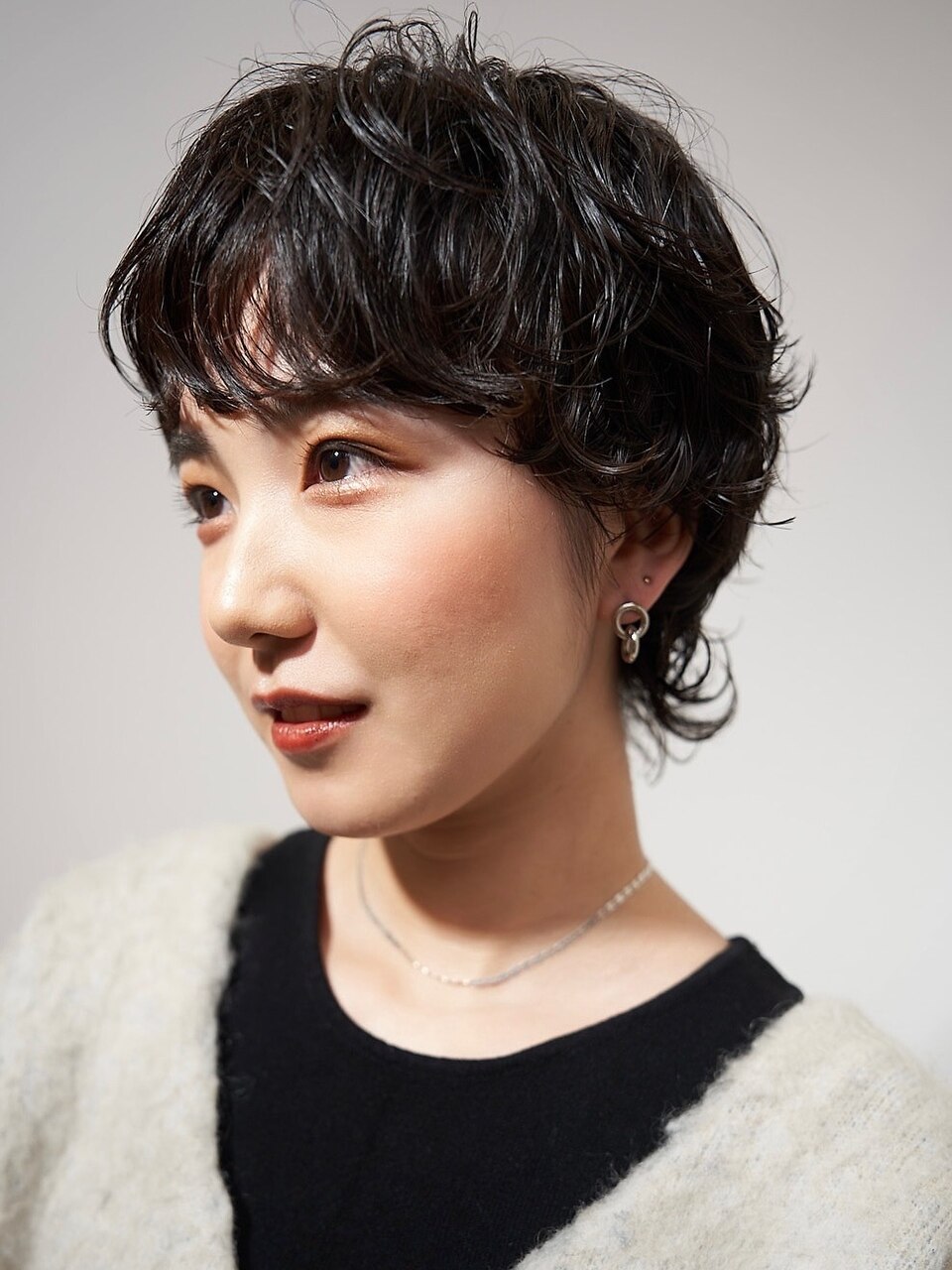 マッシュウルフ／ウルフショート／ニュアンスパーマ