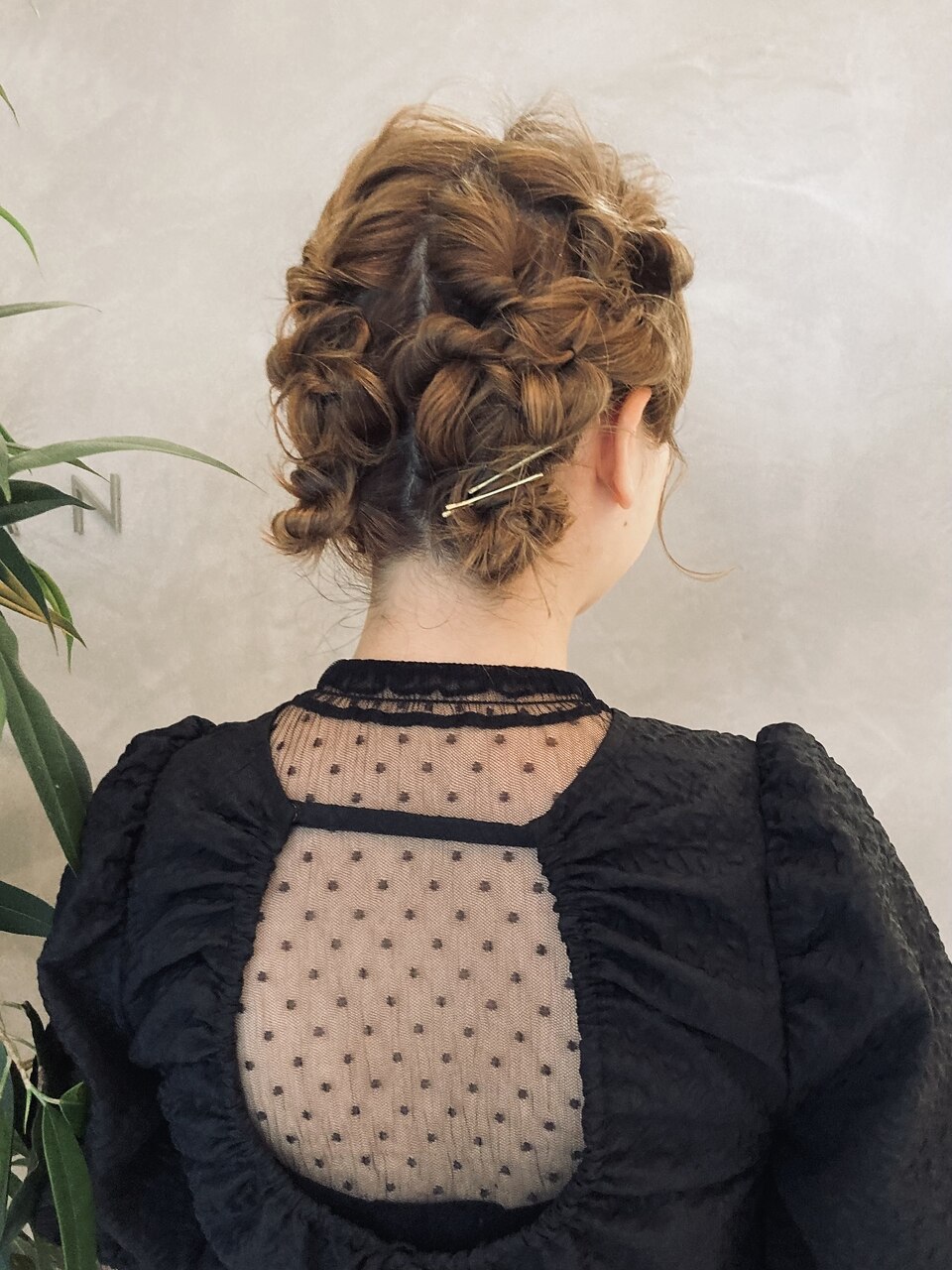 ボブツインお団子ヘアアレンジ/結婚式お呼ばれヘア【shiho】