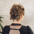 ボブツインお団子ヘアアレンジ/結婚式お呼ばれヘア【shiho】