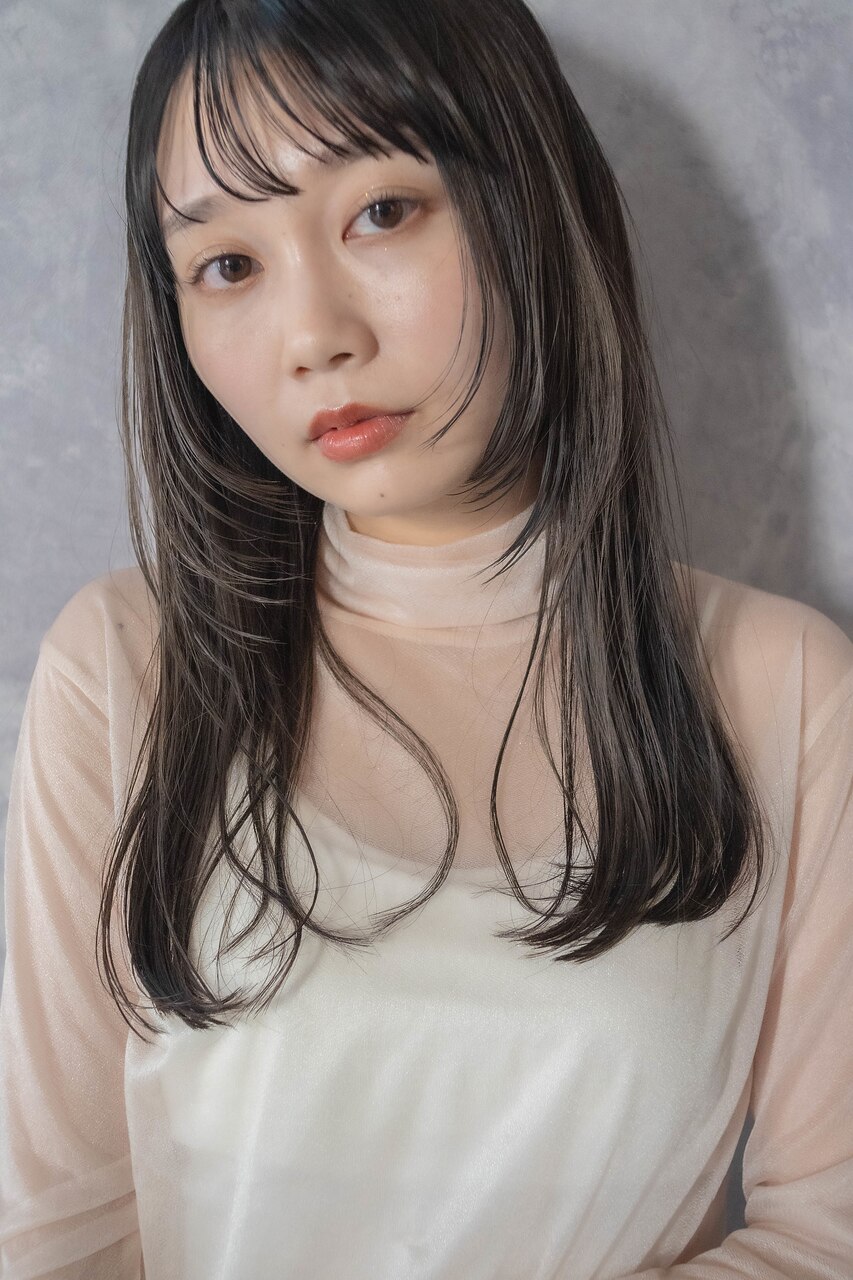 姫カット/ロングストレート/20代30代40代