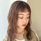 ブラウンベージュ/ロングアレンジ/パーマ風