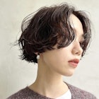 ボブパーマ/ぷつっとカット/ボブパーマ/ショートパーマ