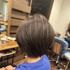 白髪ぼかしハイライトショート