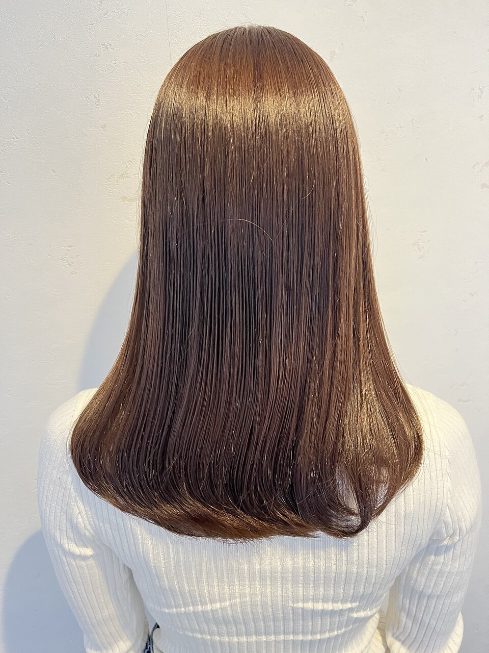ブラウン×セミロング