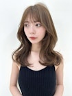大人可愛い韓国ヘア　レイヤーカット似合わせ顔まわり前髪カット
