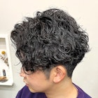 波巻きパーマ/ツイストスパイラルパーマ/刈り上げセンターパート