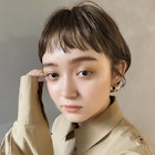 【PARK】束感ワイドショートバング×シアーベージュ