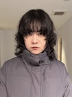 レイヤーパーマ/黒髪マッシュウルフヘア/wolf hair/layer perm