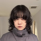 レイヤーパーマ/黒髪マッシュウルフヘア/wolf hair/layer perm