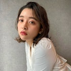 【 ミディアム × レイヤー × ピンクメイク 】浅野美紀