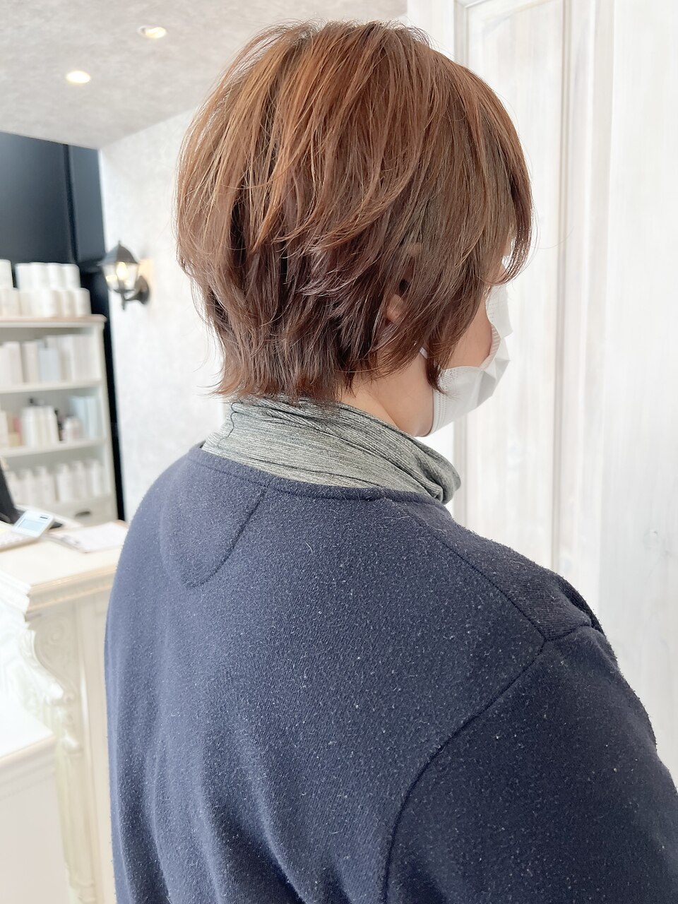 福山市美容室Caary春ヘア30代40代人気レイヤーショートスタイル