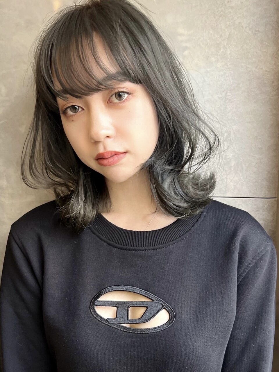 韓国風へア 似合わせカットくびれヘアワンホンヘア A0301