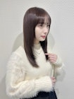 髪質改善トリートメント顔まわりレイヤーカットアッシュブラウン