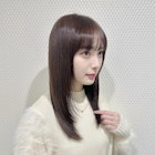 髪質改善トリートメント顔まわりレイヤーカットアッシュブラウン