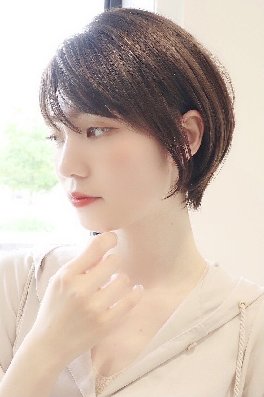 【 Ｉ. 】30代からの襟足すっきり前下がりショートボブ　川口