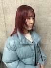 フェイスレイヤーとチェリーレッド