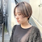 NUDE20代30代ハイトーンカラーハンサムショート大人ショートボブ