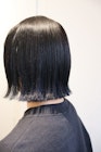切りっぱなしボブ◇インナーカラー◇ブルーブラック