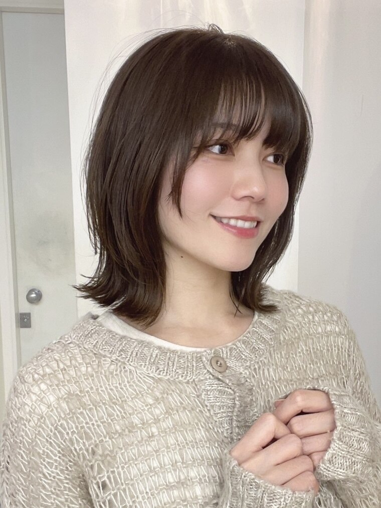 結べるボブ　レイヤーボブ　ビフォーアフター