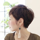 【 I. 】30代からの襟足すっきり前下がりショートボブ 川口