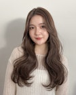 韓国風パーマ/コテ巻き風パーマ/髪質改善/グレージュ/韓国