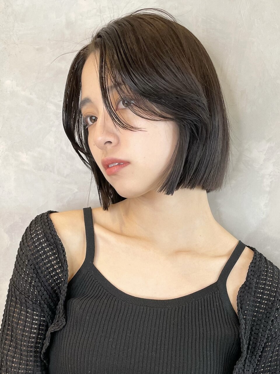 切りっぱなしボブ 美髪似合わせカット くびれボブ M0324