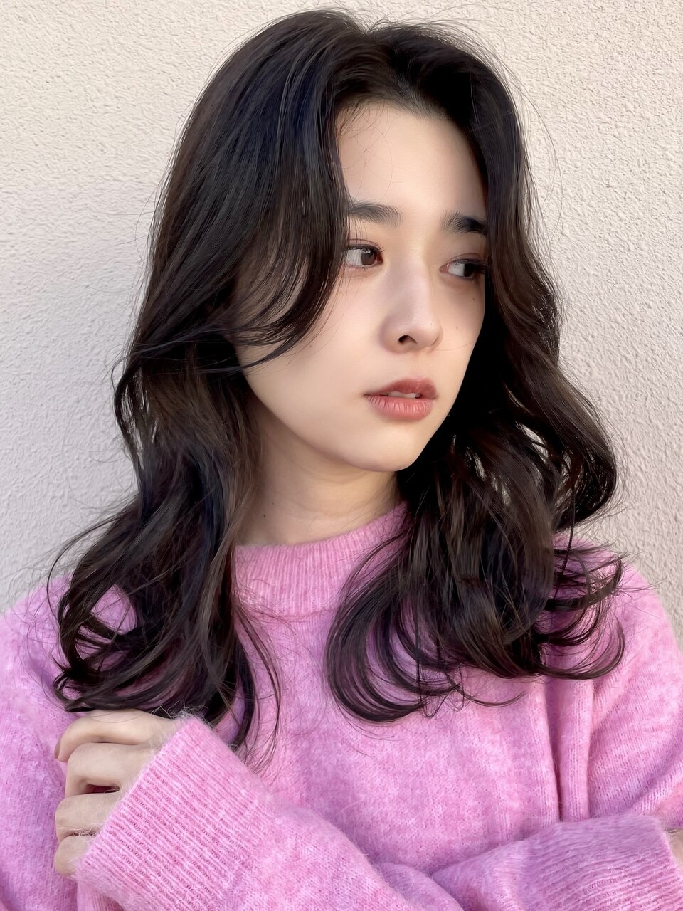 大人韓国風ロング レイヤーカット 艶ロング