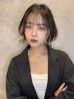 韓国ボブ フェイスレイヤーインナーカラーイヤリングカラーA0329