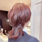 福山人気ピンクブラウンマッシュウルフくらげウルフ20代30代40代