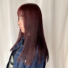 ぱっつんロング×ボルドーブラウン【鎌田 隆雅】