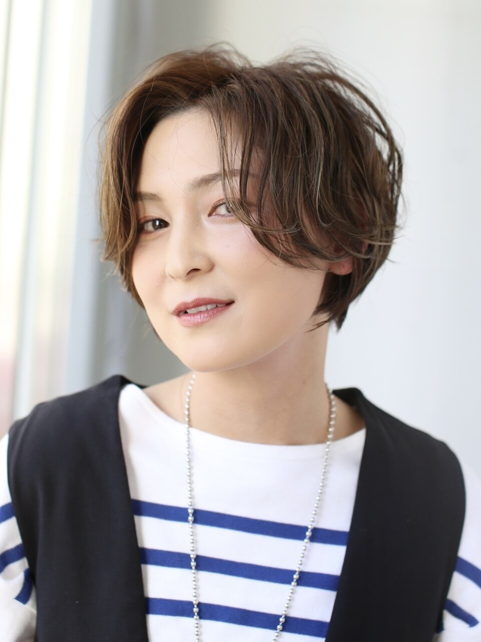 前下がりショート×ハイライト