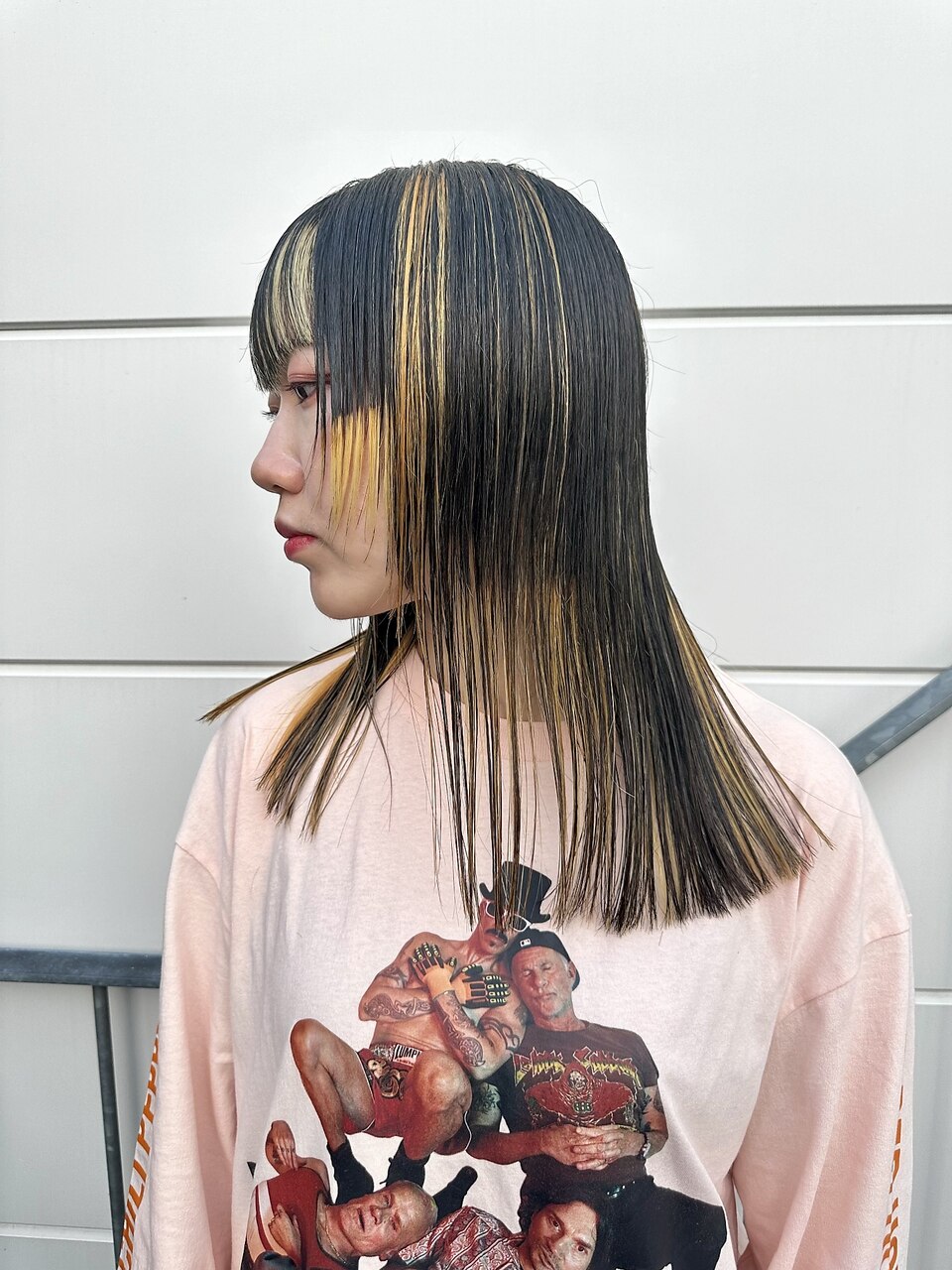 セミロング／コントラストカラー