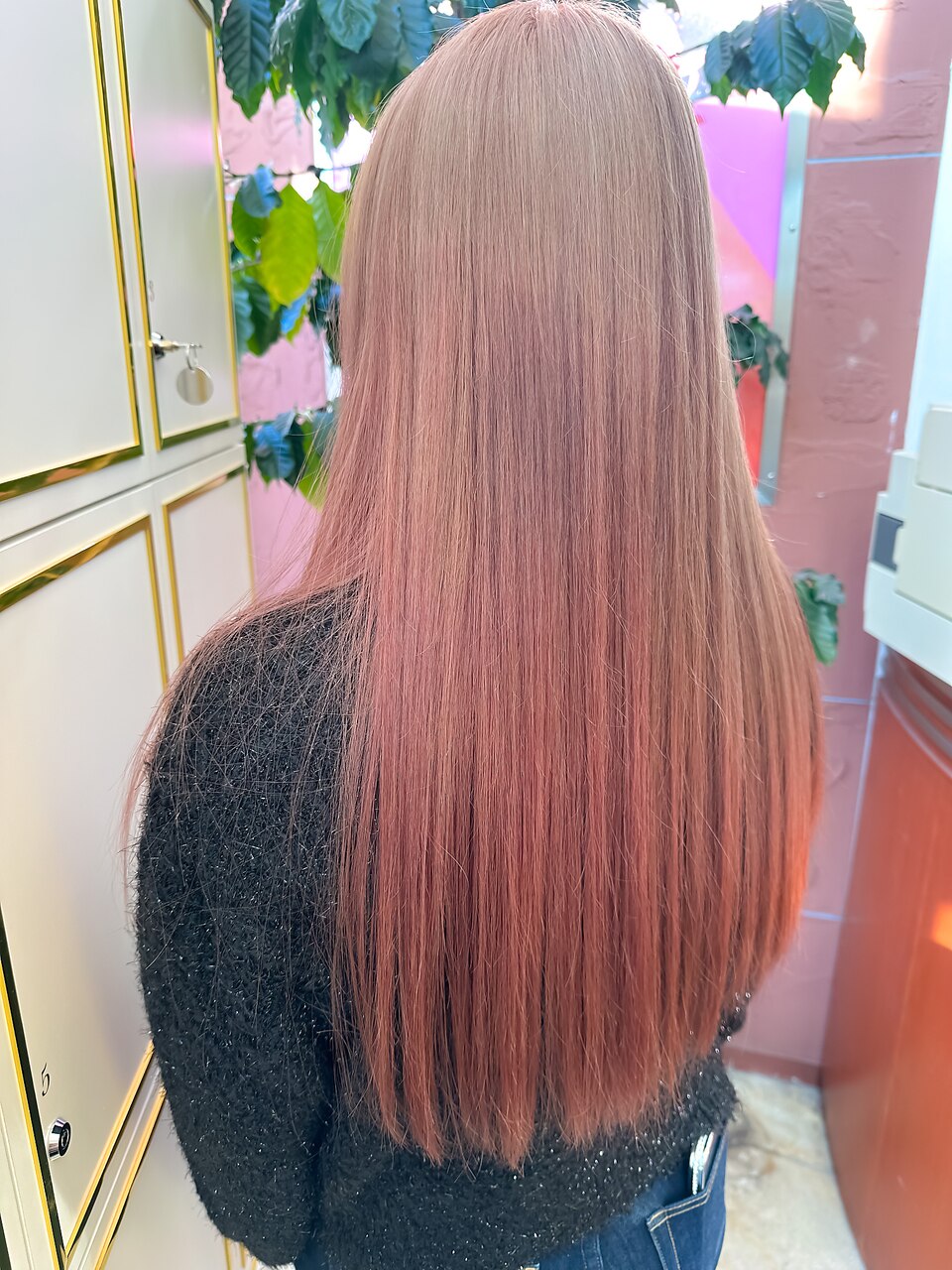 【オシャレなグラデーション】ピンクベージュ