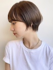 大人可愛い20代30代マッシュショートチョコレートカラーA0422