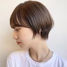 大人可愛い20代30代マッシュショートチョコレートカラーA0422