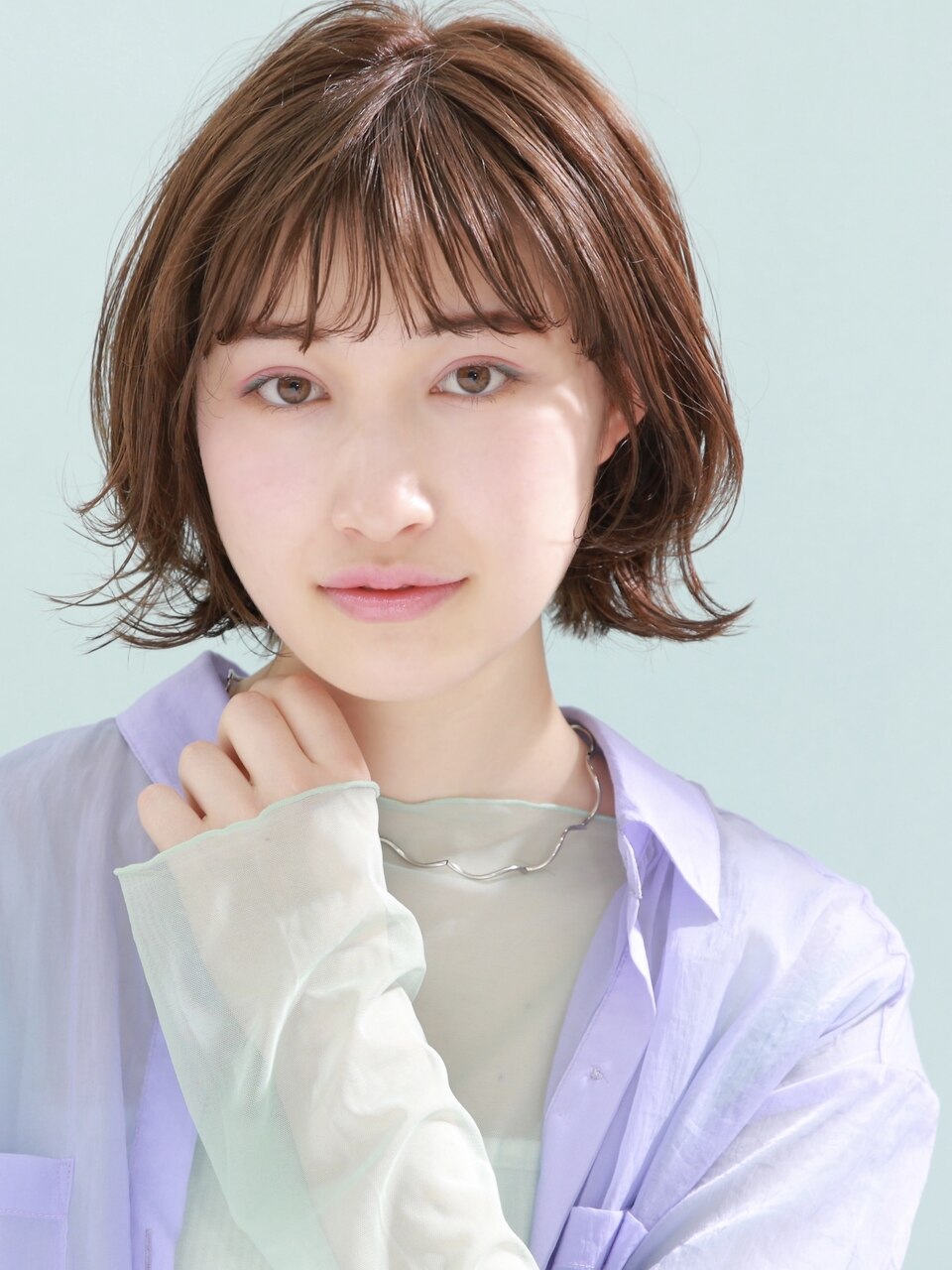 ひし形シルエットの外ハネボブ