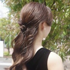 品のある大人のハーフアップ